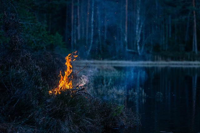outdoor fireplace