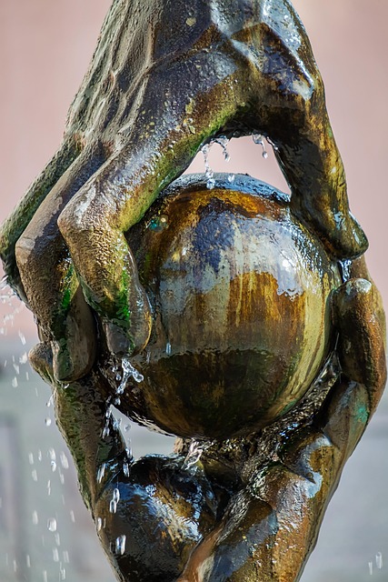 water feature, landscaping