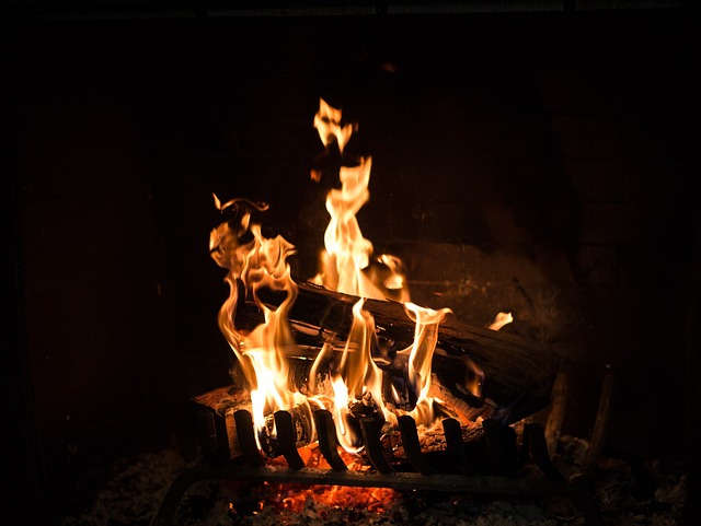 outdoor fireplace