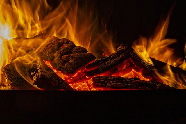 outdoor fireplace