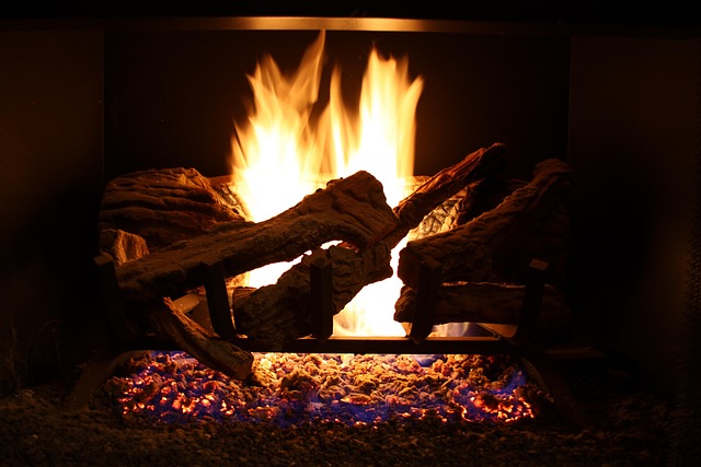 outdoor fireplace