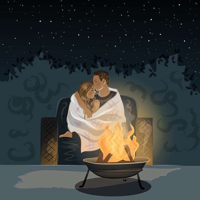 outdoor fireplace
