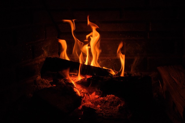 outdoor fireplace