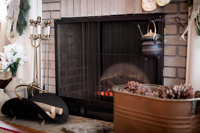 outdoor fireplace