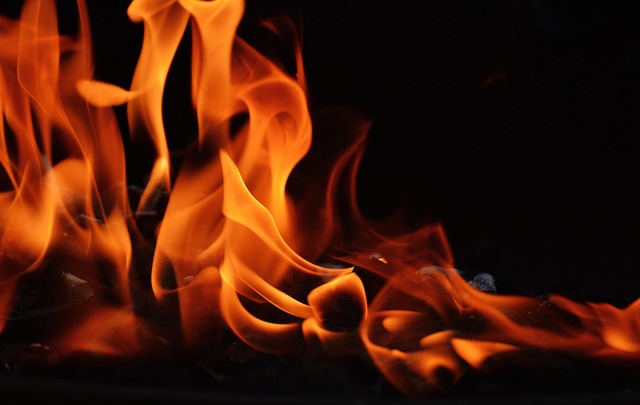 outdoor fireplace
