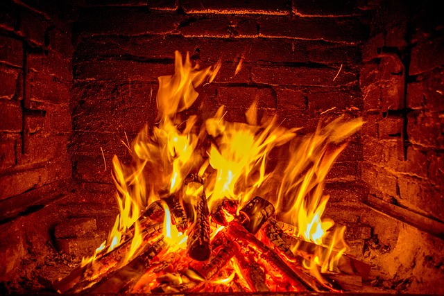 outdoor fireplace