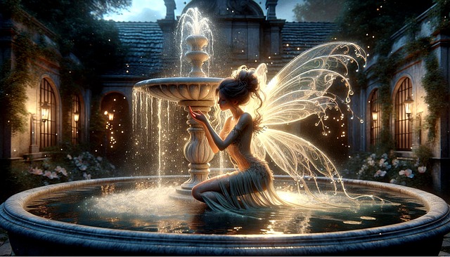 outdoor fountain, water feature