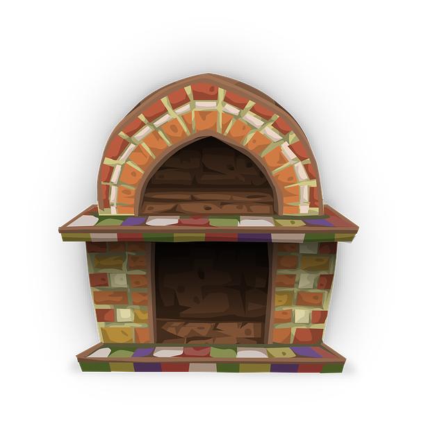 outdoor fireplace