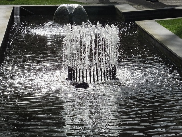 outdoor fountain, water feature