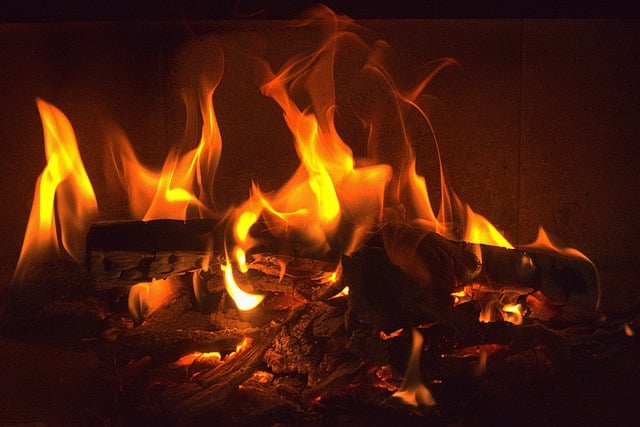outdoor fireplace