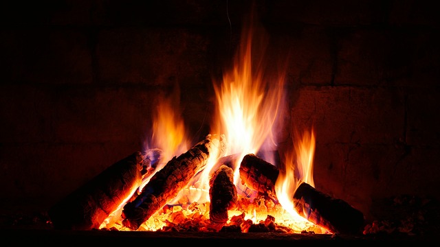 outdoor fireplace