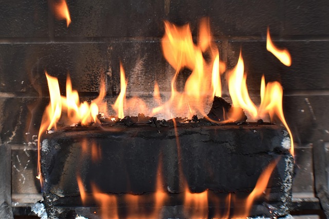 outdoor fireplace