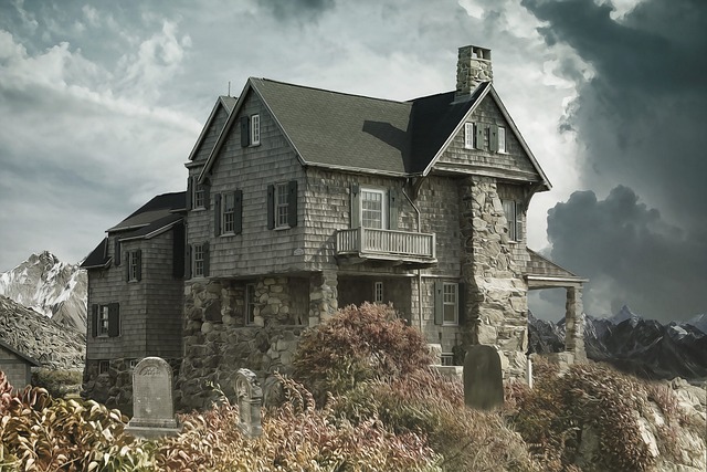 home, house, broken house