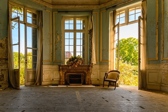 outdoor fireplace
