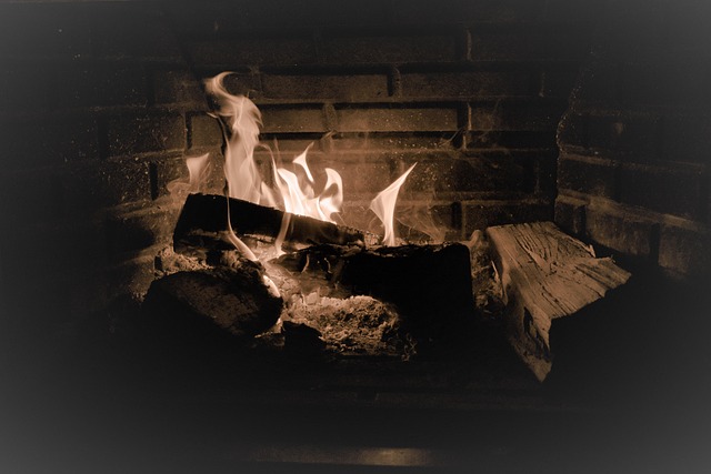 outdoor fireplace