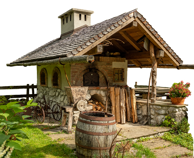 outdoor fireplace
