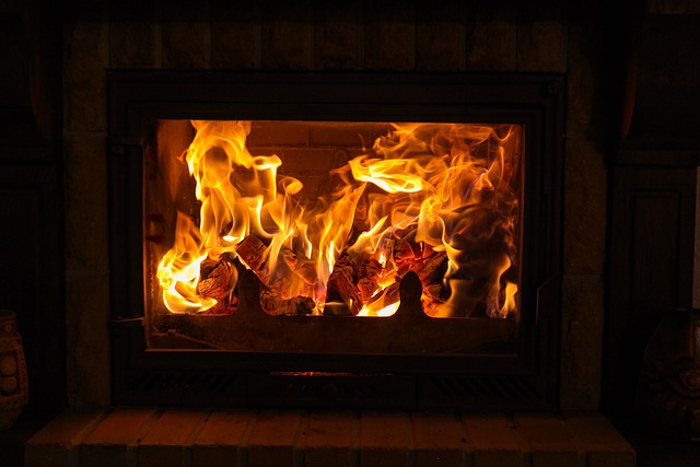 outdoor fireplace