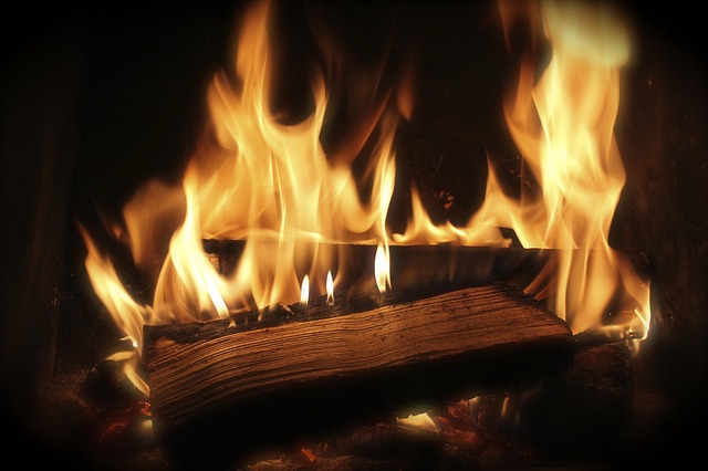 outdoor fireplace