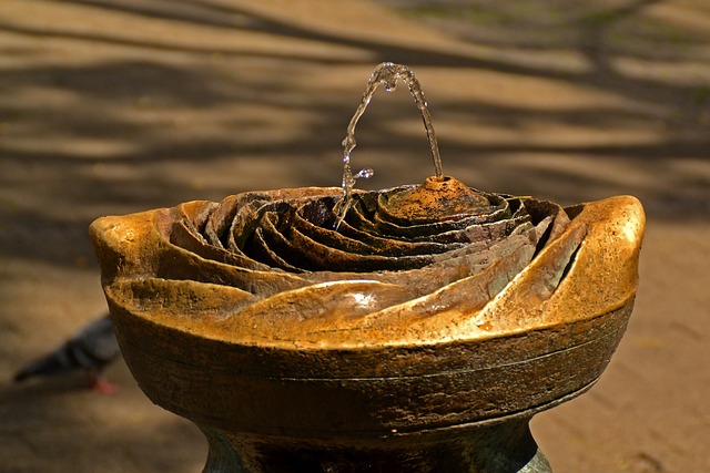 outdoor fountain, water feature