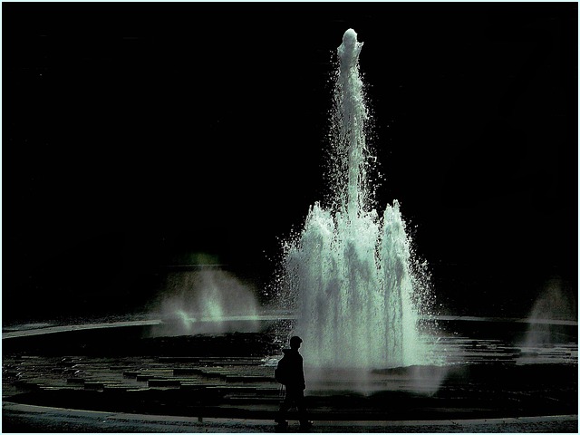 outdoor fountain, water feature