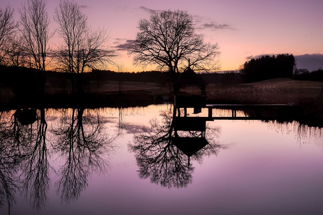 pond, outdoor pond, outdoor waterfall