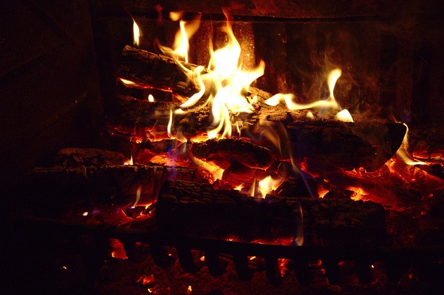 outdoor fireplace