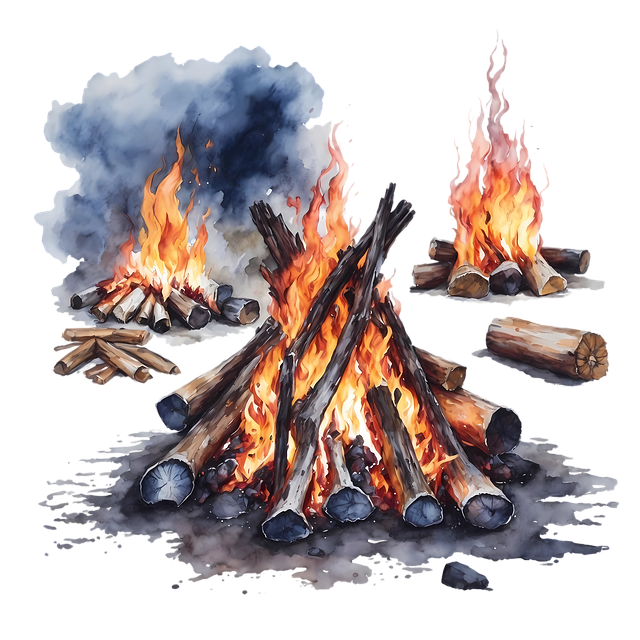 outdoor fireplace