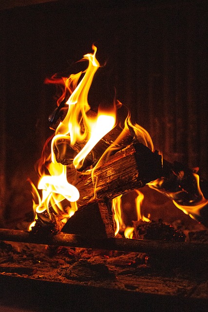 outdoor fireplace