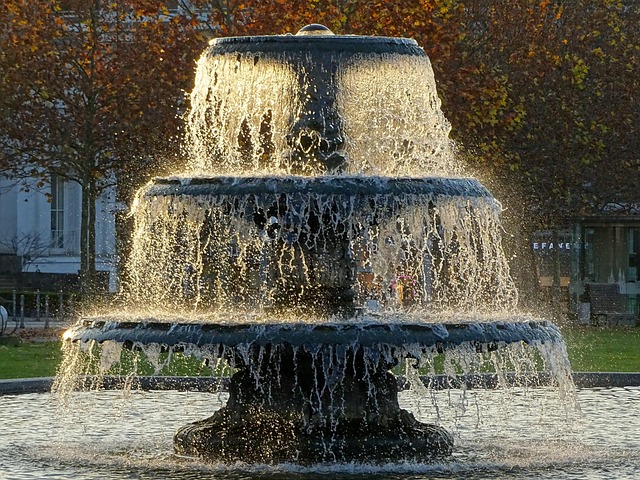 fountain, outdoor fountain
