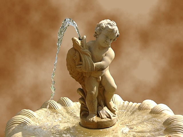 fountain, outdoor fountain