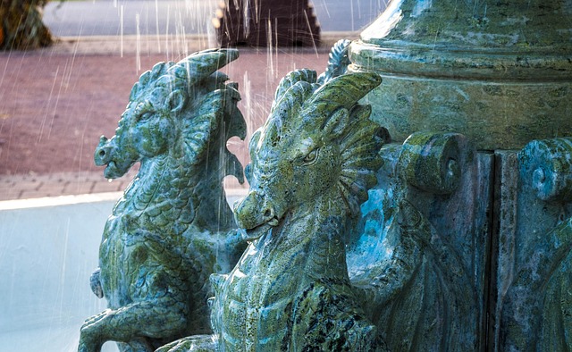 fountain, outdoor fountain