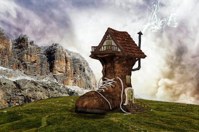 home, house, broken house
