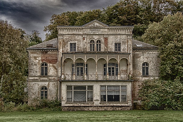 home, house, broken house