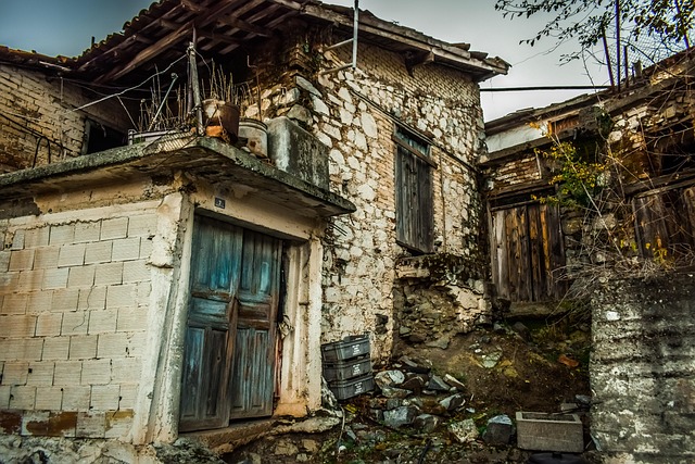 home, house, broken house