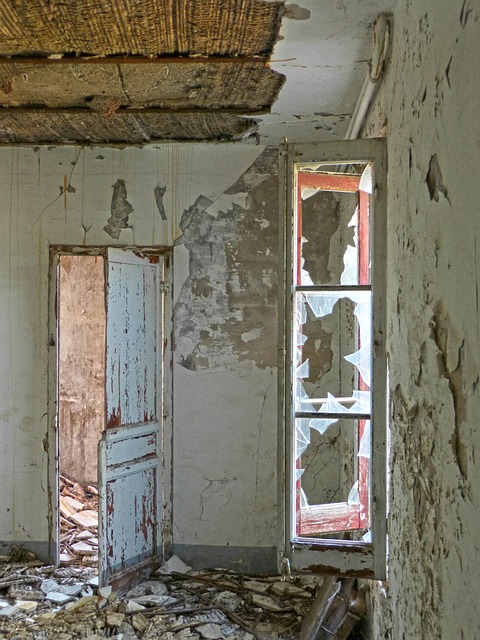 home, house, broken house