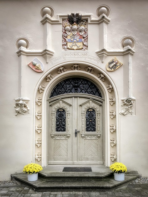 metal door, metal stairs, metal window, metal gate