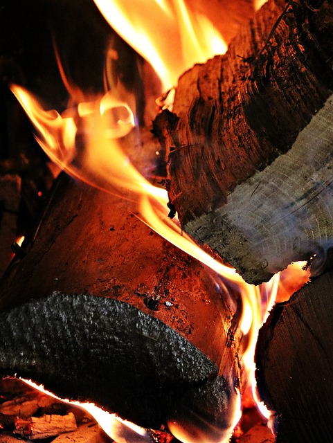 outdoor fireplace