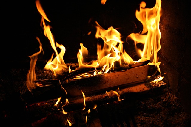 outdoor fireplace
