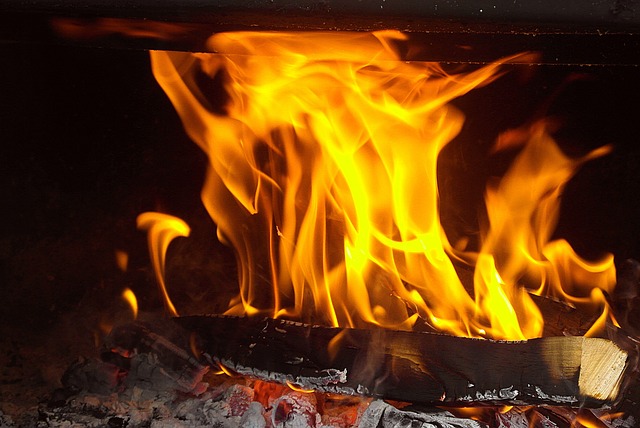 outdoor fireplace