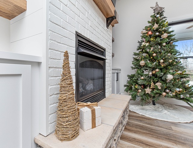 outdoor fireplace