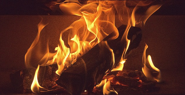 outdoor fireplace