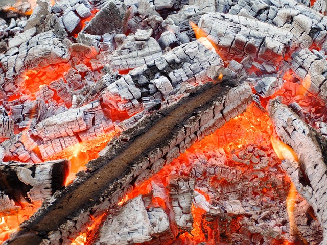 outdoor fireplace