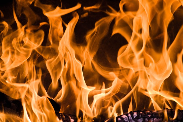 outdoor fireplace