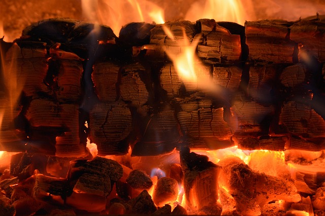 outdoor fireplace