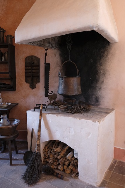 outdoor fireplace