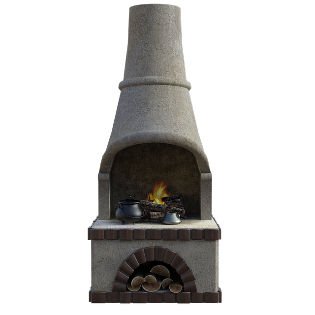 outdoor fireplace