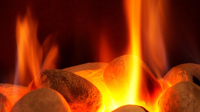 outdoor fireplace
