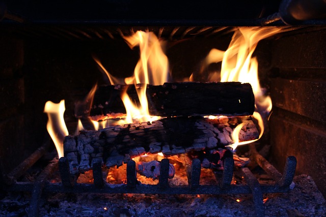 outdoor fireplace