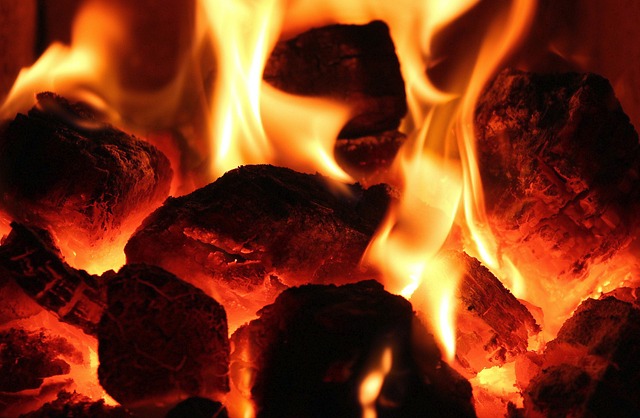 outdoor fireplace