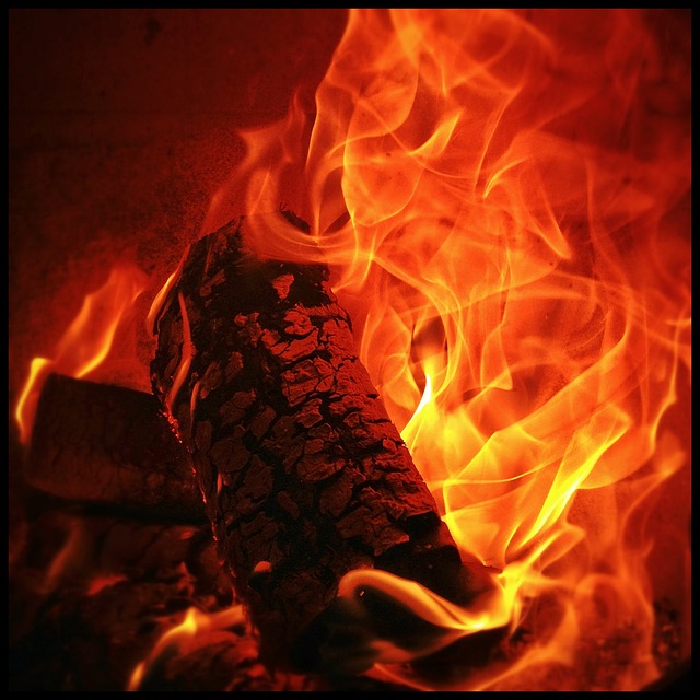 outdoor fireplace